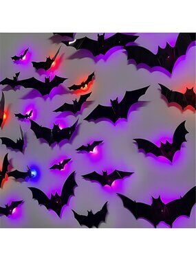 36 Pack Halloween Bats Wall Decor Halloween Decorations Indoor